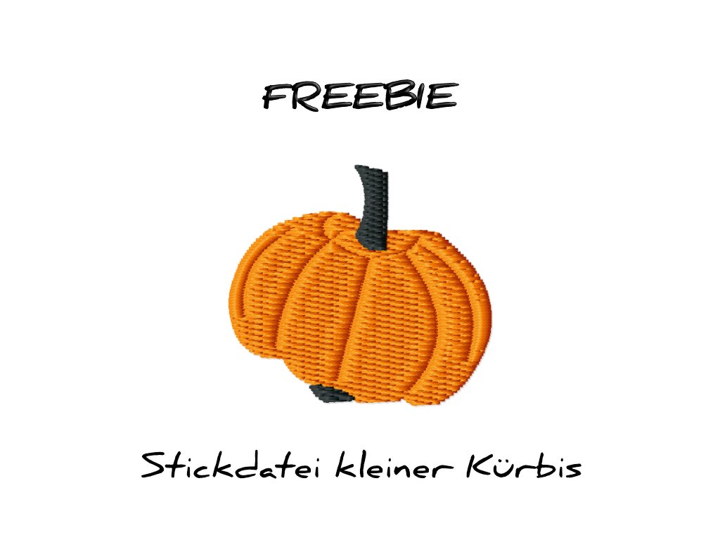 Stickdatei "Kürbis-FREEBIE" für den Rahmen 10 cm x 10