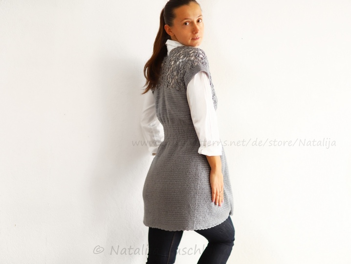 Warme Tunika für Herbst und Winter, Größe XS-XL