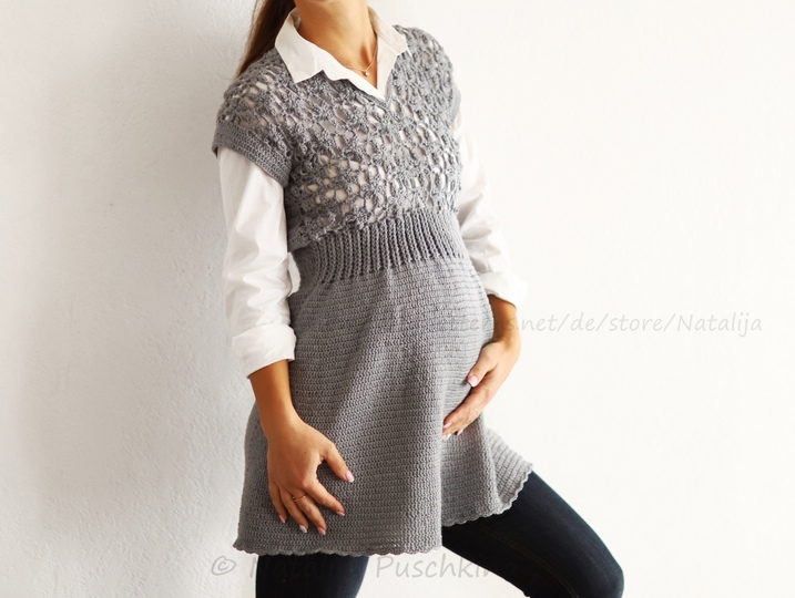 Warme Tunika für Herbst und Winter, Größe XS-XL