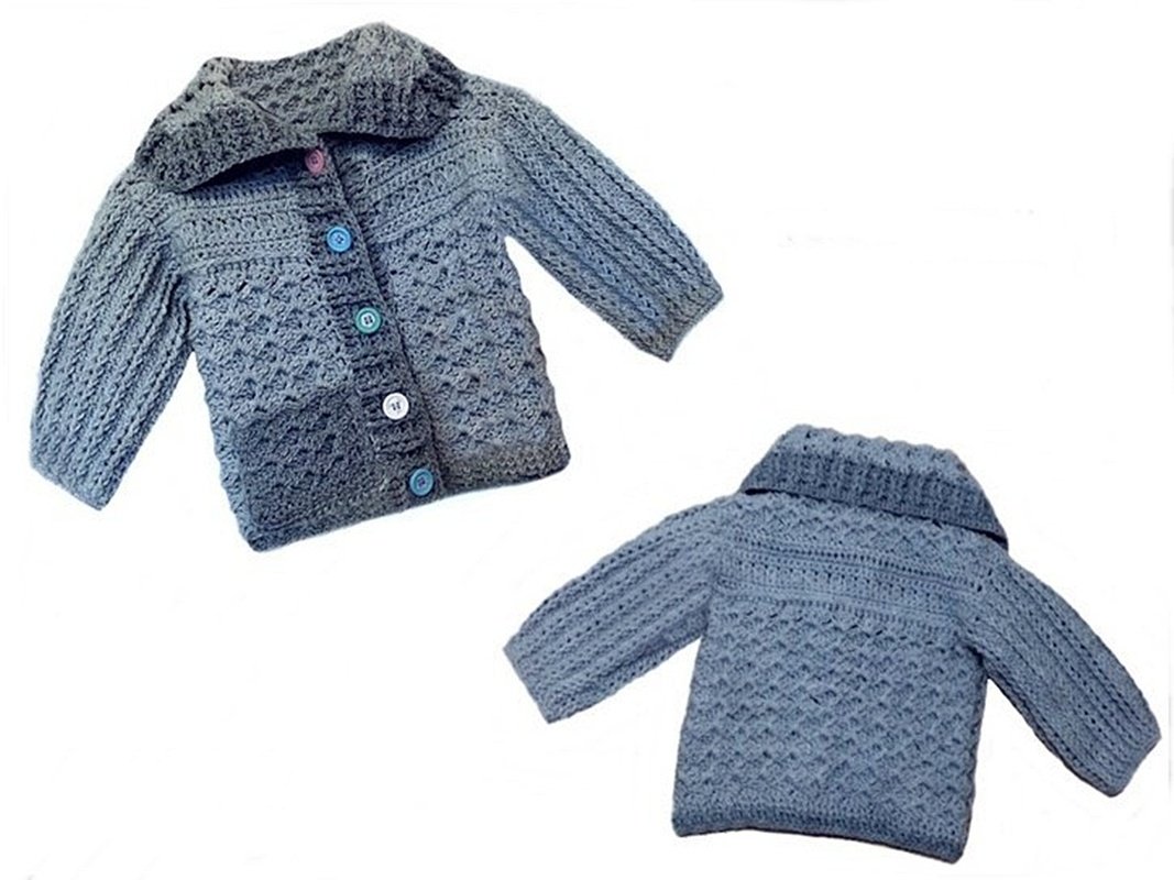 Häkelanleitung Jacke "Herbststurm" Alle Größen - Bild 4