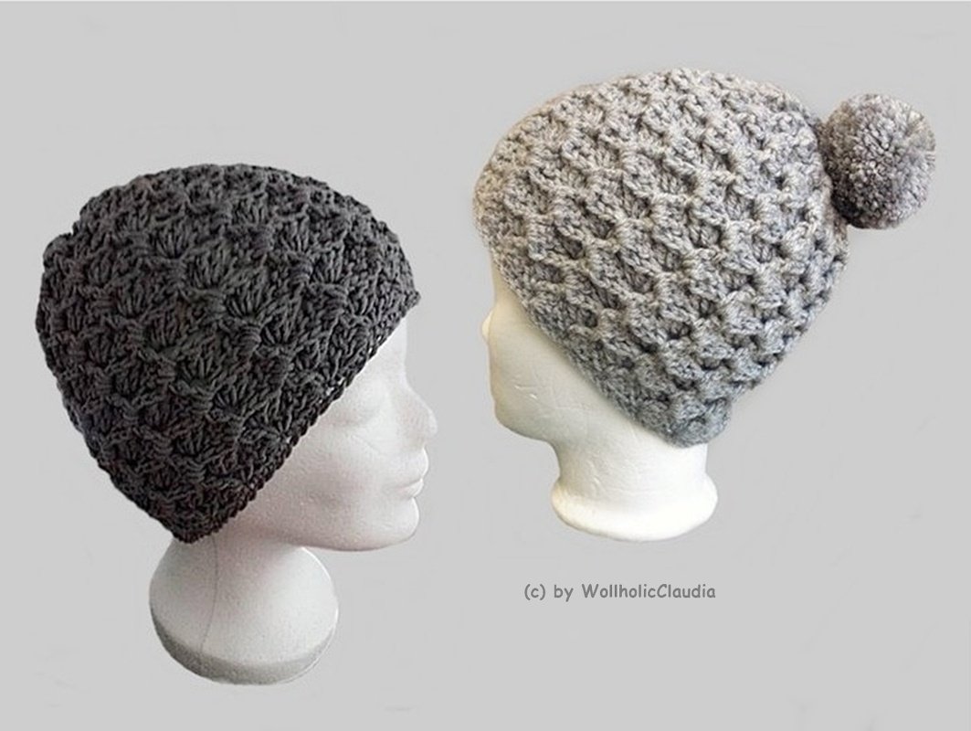 Häkelanleitung Mütze Herbststurm - alle Größen - unisex