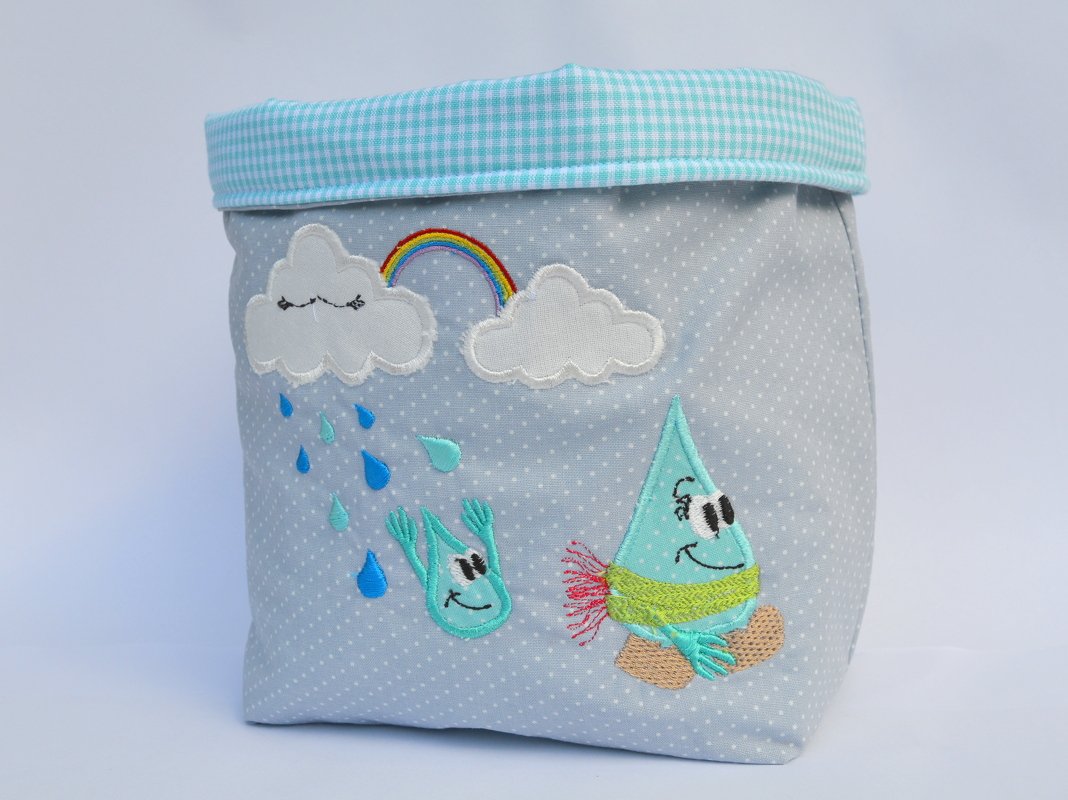 Stickdatei lustiger Regen 2 Größen - Bild 2