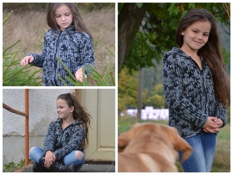 + LUAN RVO + Basic Kapuzenjacke ab Baby bis Größe 58 Damen, alle Größen mit Größentabelle, mit Kragen oder Kapuze