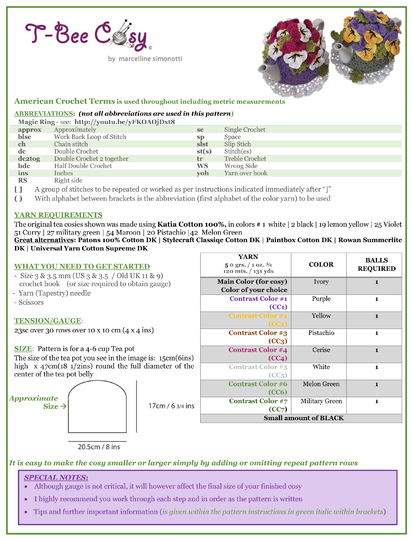 Pansy Garden Tea Cosy