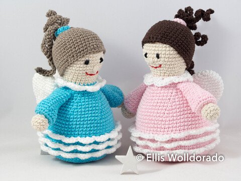 Engelchen, Schutzengel, Amigurumi - Häkelanleitung