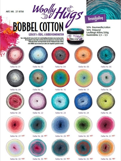 Tuch Patch-Work-Play aus 1 BOBBEL COTTON von Woolly Hugs häkeln