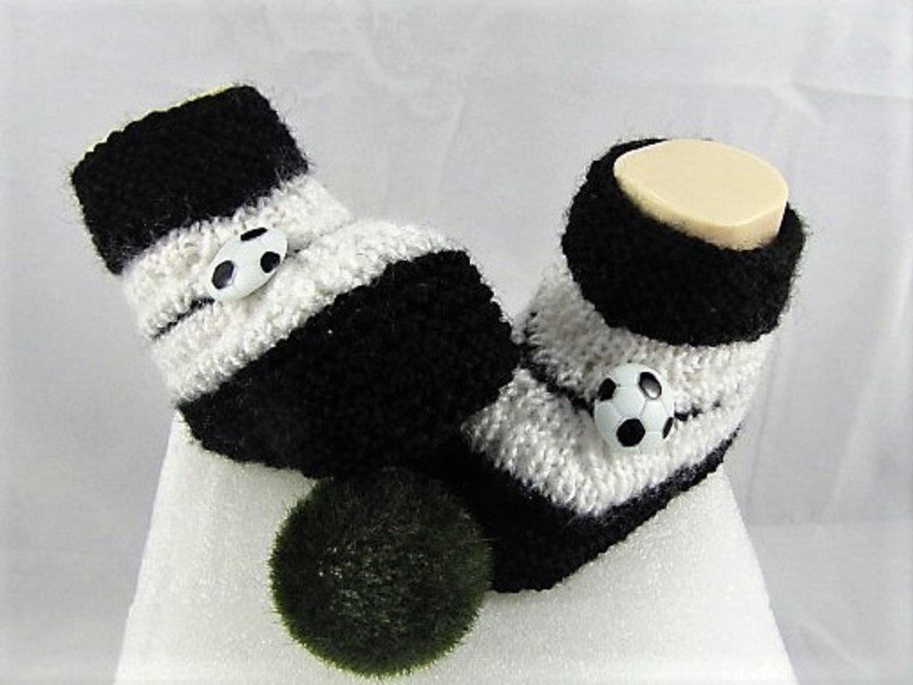 Strickanleitung_    Babyschuhe-Fussball - Bild 2