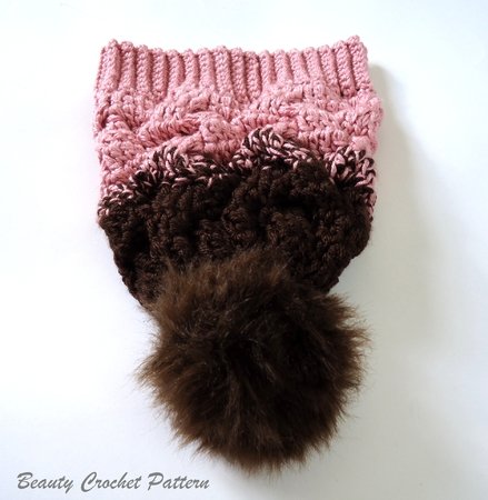 Gradient Color Cable Hat