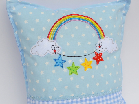 Stickdatei Wolkensterne für den 13x18cm Rahmen