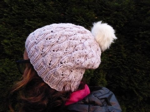 Mütze "Slalom" in allen Größen - Zopf ohne Zopfnadel    #AL 50