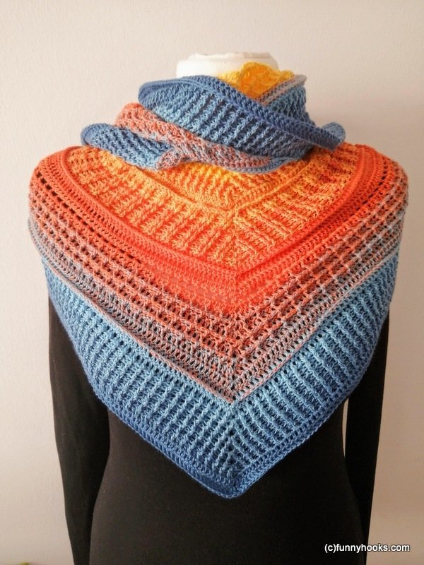 Häkeltuch "lovely winter"