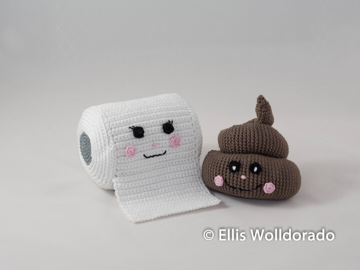 Rolli und Haufn, Amigurumi, Häkelanleitung