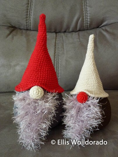 Kugel-Gnom Karl, Amigurumi, Häkelanleitung