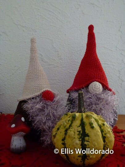 Kugel-Gnom Karl, Amigurumi, Häkelanleitung