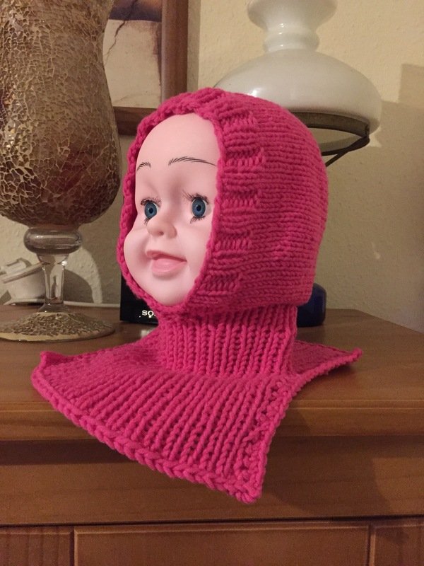 Gestrickte Schlupfmütze, Baby / Kindermütze 6-12 Monate (12-24Monate,2-3 Jahre)