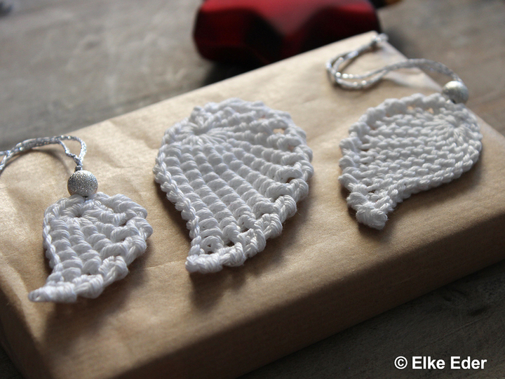 Häkelanleitung Flügel in 3 Größen - Glücksbringer, Schutz, Trost