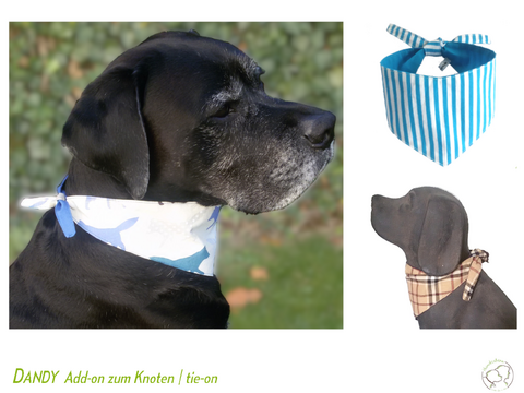 DANDY Knoten: Add-on/Ergänzung Hunde-Halstuch Nähanleitung+Schnitt