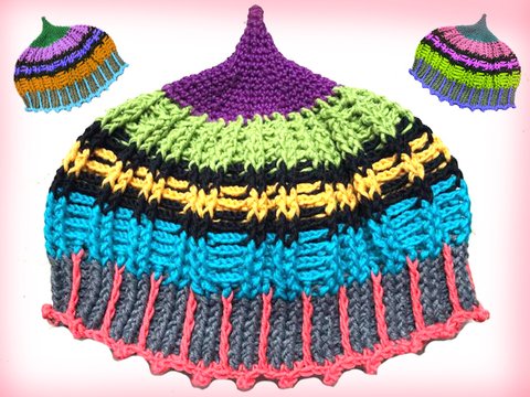 Mütze KREMEL...mit oder ohne Spitze!