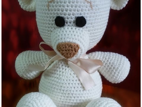 Süßer Bär Häkelanleitung 38cm! PDF english- deutsch- dutch ternura amigurumi
