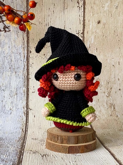 Halloween-Trio: Hexe, Kürbis & Vampir – Häkelanleitung