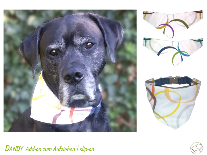 DANDY aufziehbar: Add-on/Ergänzung Wende-Hunde-Halstuch Nähanleitung