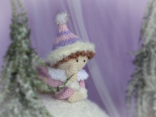 Winter Deko Hakeln Puppen Und Schneekugeln