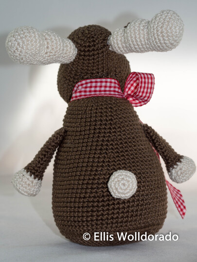 Elch Gunnar, Amigurumi, Häkelanleitung