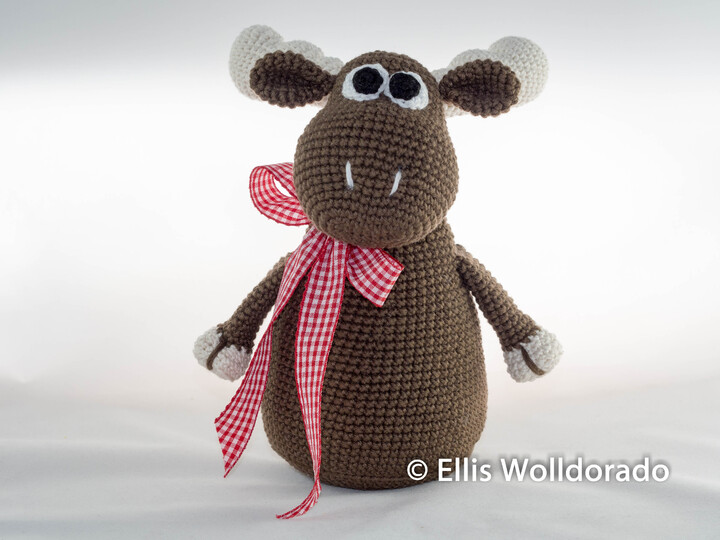 Elch Gunnar, Amigurumi, Häkelanleitung