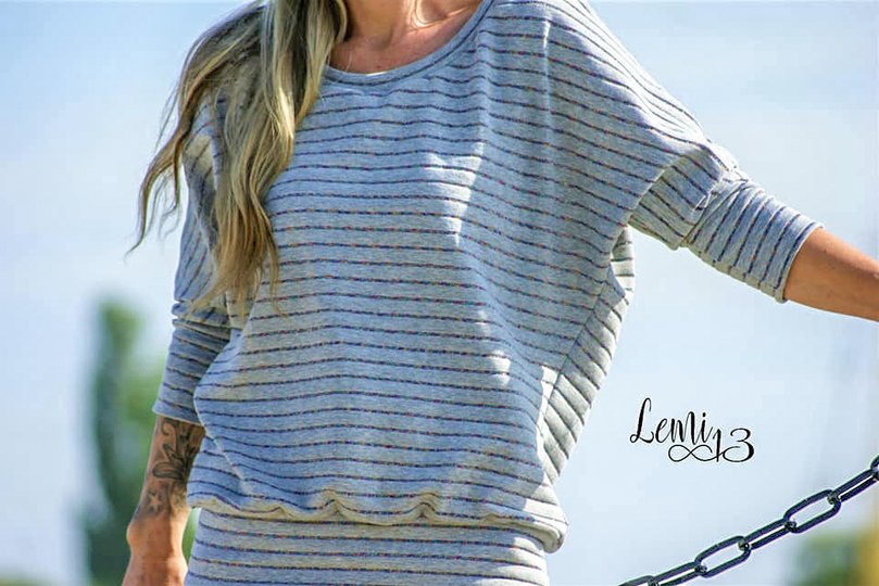 Katina Oversizepullover 32-46 Schnittmuster und Nähanleitung