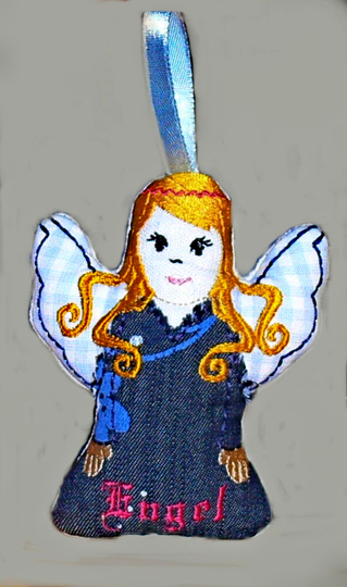 Stickdatei "Engel“ drei Varianten ab Rahmen 10 cm x 10 cm