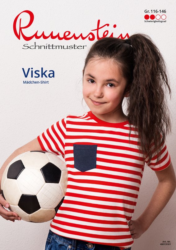 Viska Shirt/Longsleeve 116-146 Schnittmuster &amp; Nähanletung