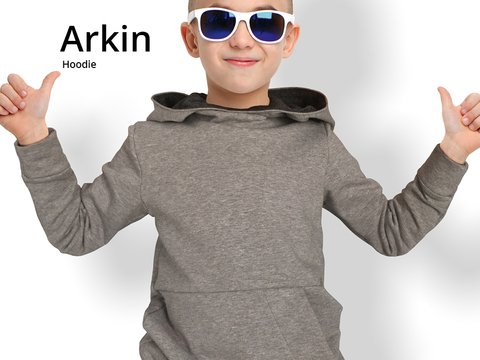 Arkin Hoodie 116-146 Schnittmuster & Nähanleitung
