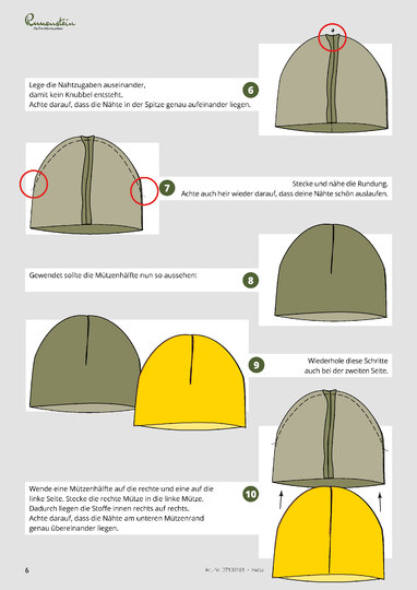 Hetta Beanie 86-116 Schnittmuster & Nähanleitung