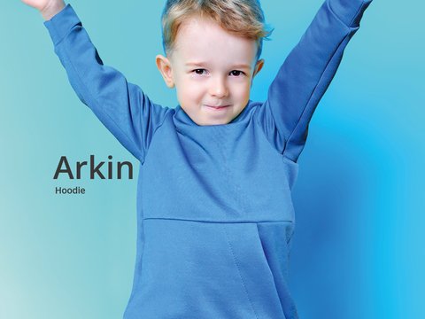 Arkin Hoodie 86-116 Schnittmuster & Nähanleitung