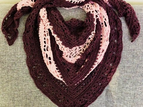 Häkelanleitung Dreieckstuch Mélange