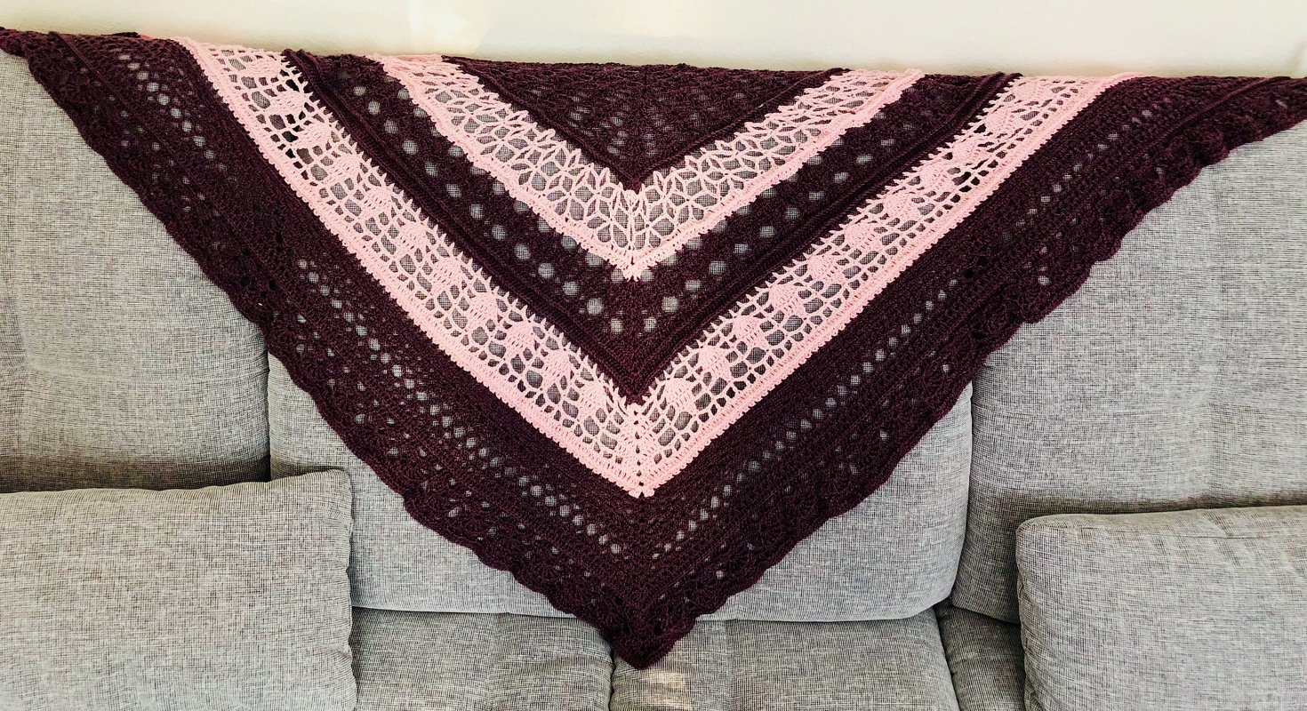 Häkelanleitung Dreieckstuch Mélange - Bild 2