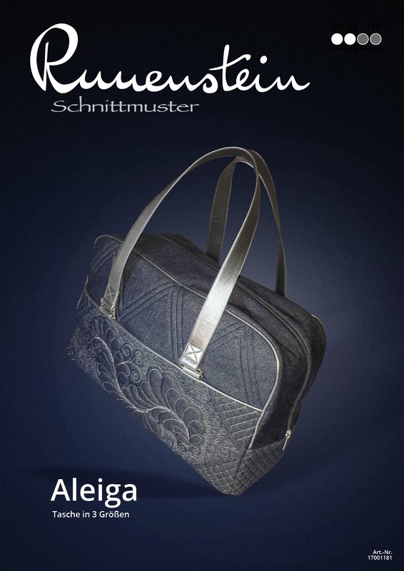 Aleiga Tasche in drei Größen Schnittmuster &amp; Nähanleitung