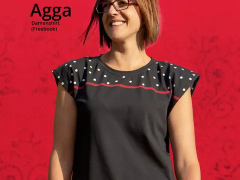 Agga Shirt 32-46 FreE-Book Schnittmuster & Nähanleitung
