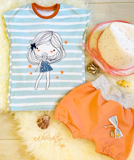 Agga Shirt 86-116 FreE-Book Schnittmuster & Nähanleitung