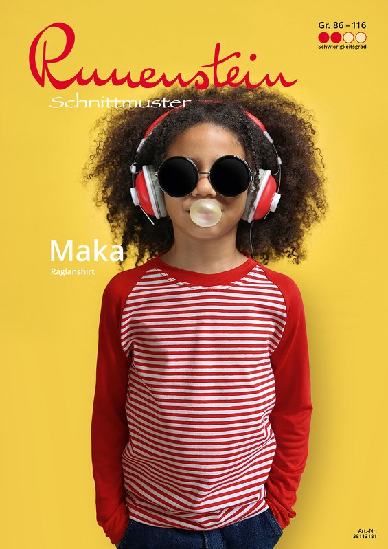 Maka Raglanshirt 86-116 Schnittmuster &amp; Nähanleitung