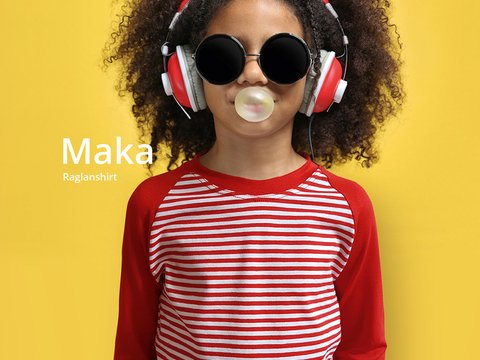 Maka Raglanshirt 86-116 Schnittmuster & Nähanleitung