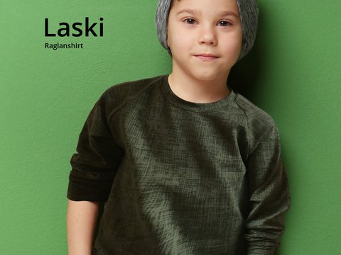 Laski Raglanshirt 86-116 Schnittmuster & Nähanleitung