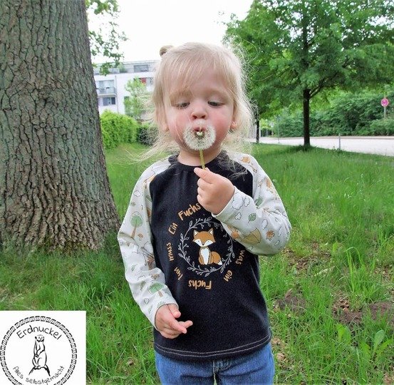 Laski Raglanshirt 86-116 Schnittmuster & Nähanleitung