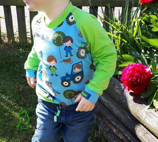 Laski Raglanshirt 86-116 Schnittmuster & Nähanleitung