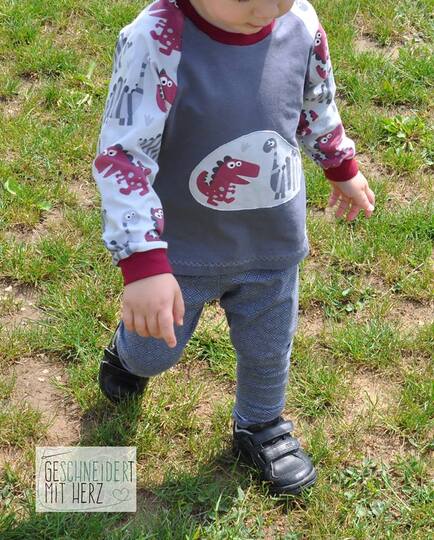 Laski Raglanshirt 86-116 Schnittmuster & Nähanleitung