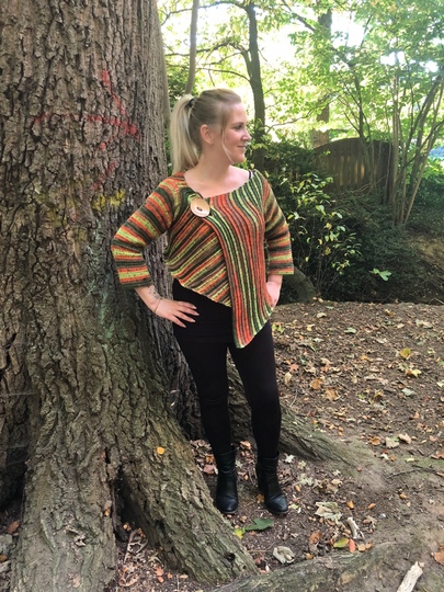 Häkelanleitung Blazer "Herbstlaub" - alle Größen