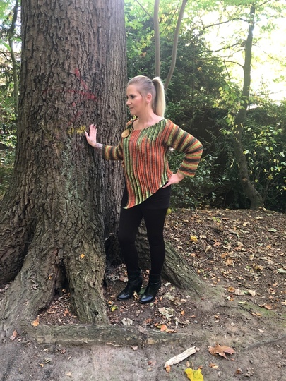 Häkelanleitung Blazer "Herbstlaub" - alle Größen