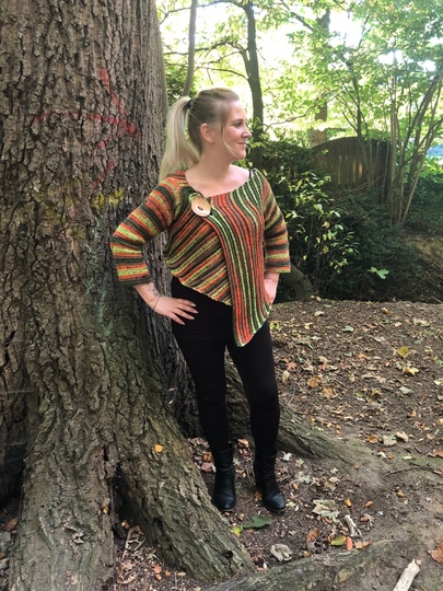 Häkelanleitung Blazer "Herbstlaub" - alle Größen