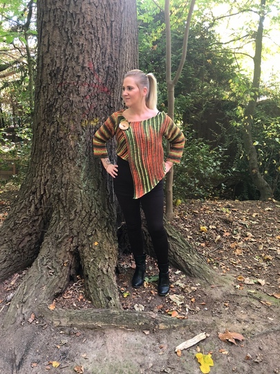 Häkelanleitung Blazer "Herbstlaub" - alle Größen