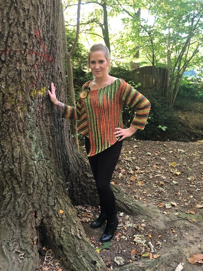 Häkelanleitung Blazer "Herbstlaub" - alle Größen